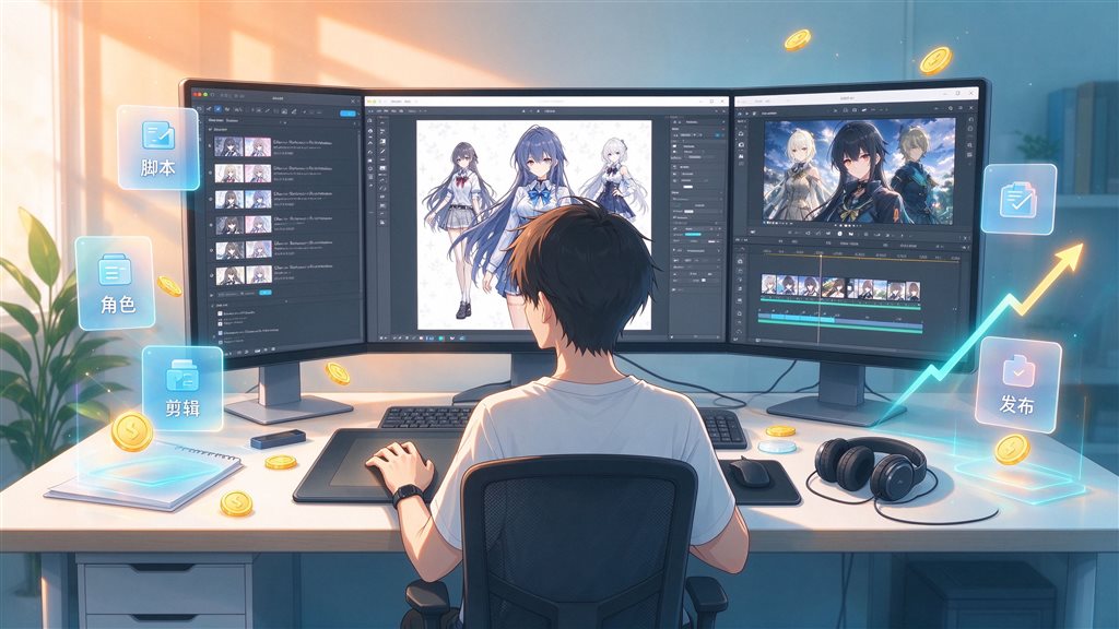 AI漫剧制作全流程保姆级教程：新手从零到上线