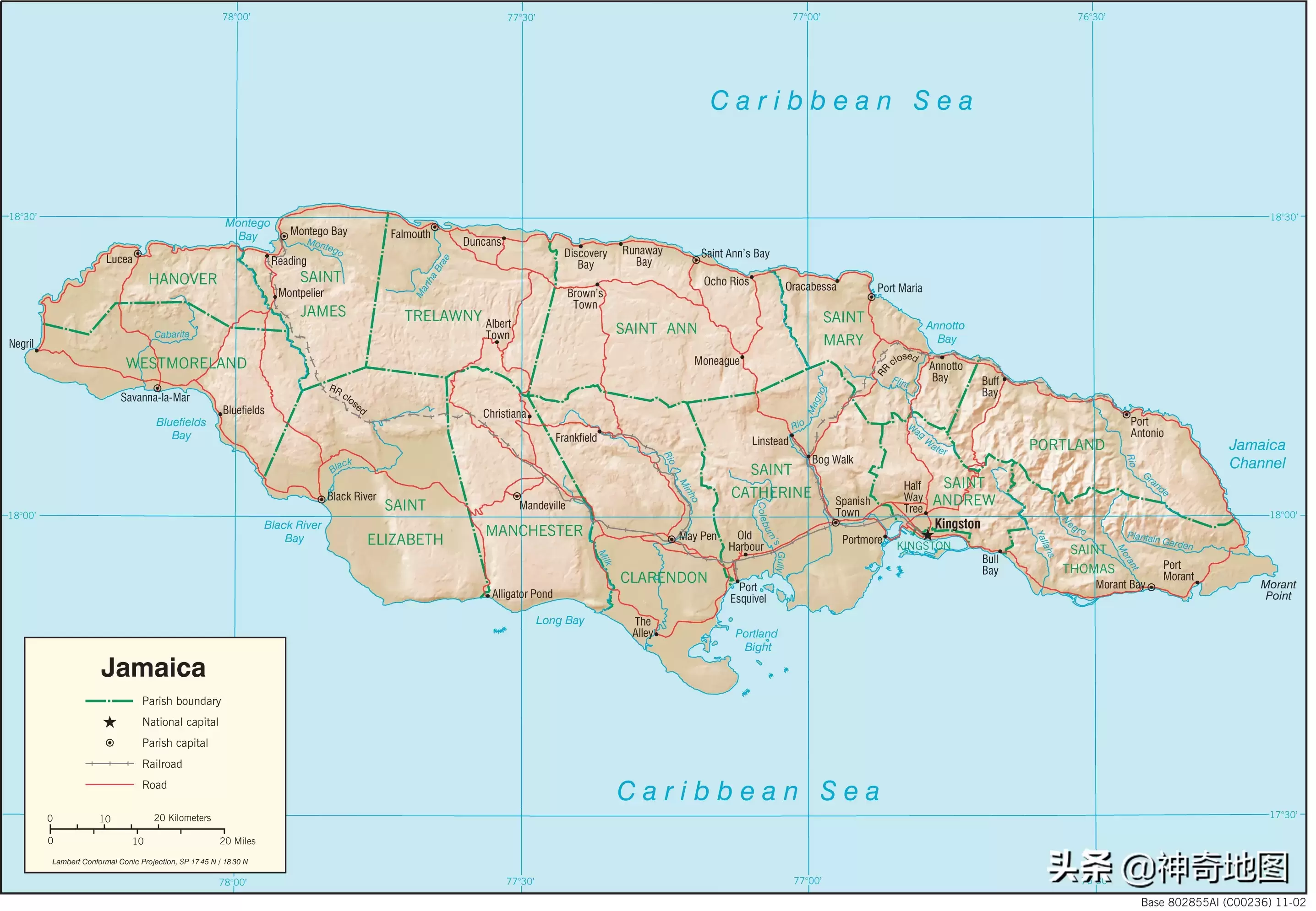 牙买加在哪个地方（牙买加地图位置）