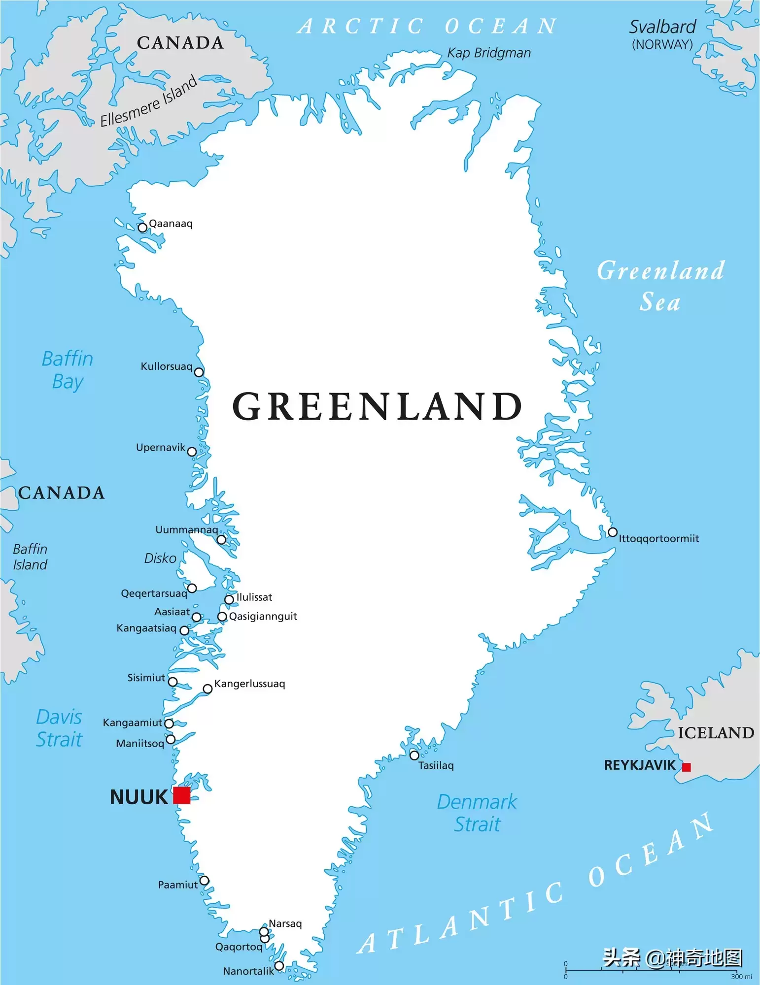 格陵兰岛有多少人口（格陵兰岛地理位置图）