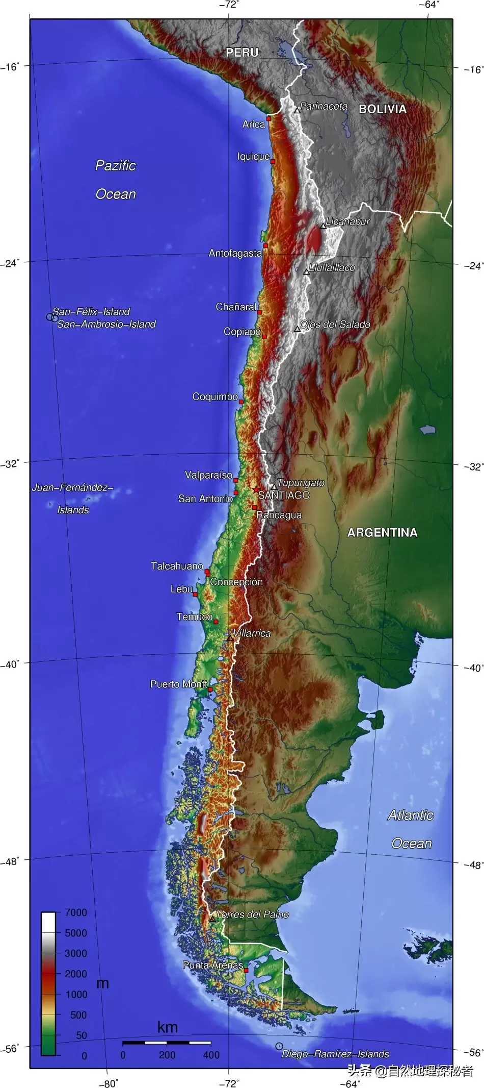 智利在南美洲的哪里（智利有多长）