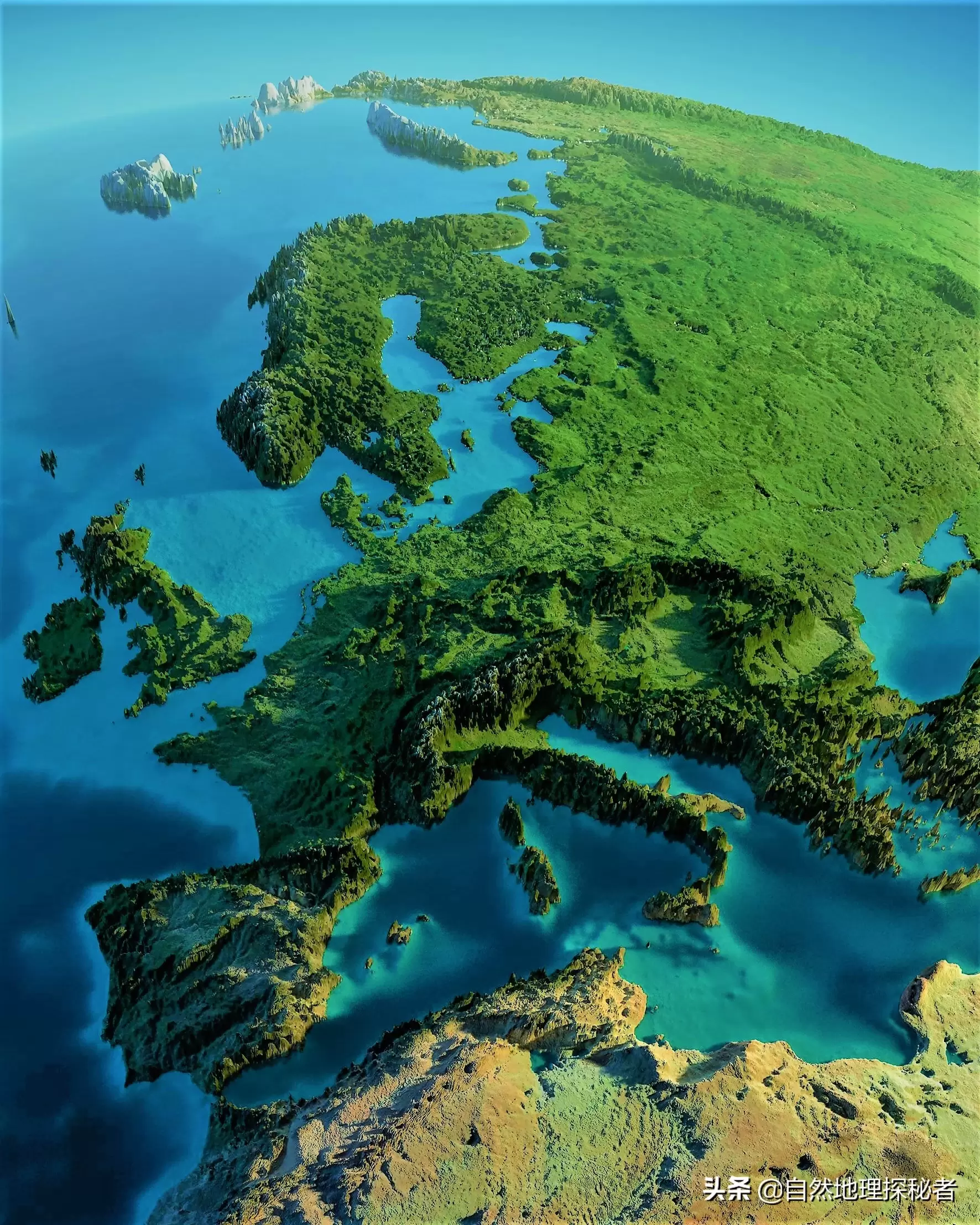 欧洲的地理位置和地形特点