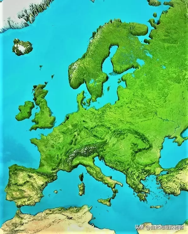 欧洲的地理位置和地形特点