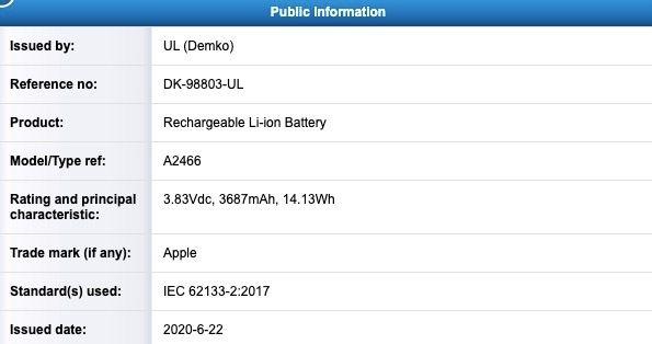 苹果12pro电池容量（iPhone 12机型设备参数）